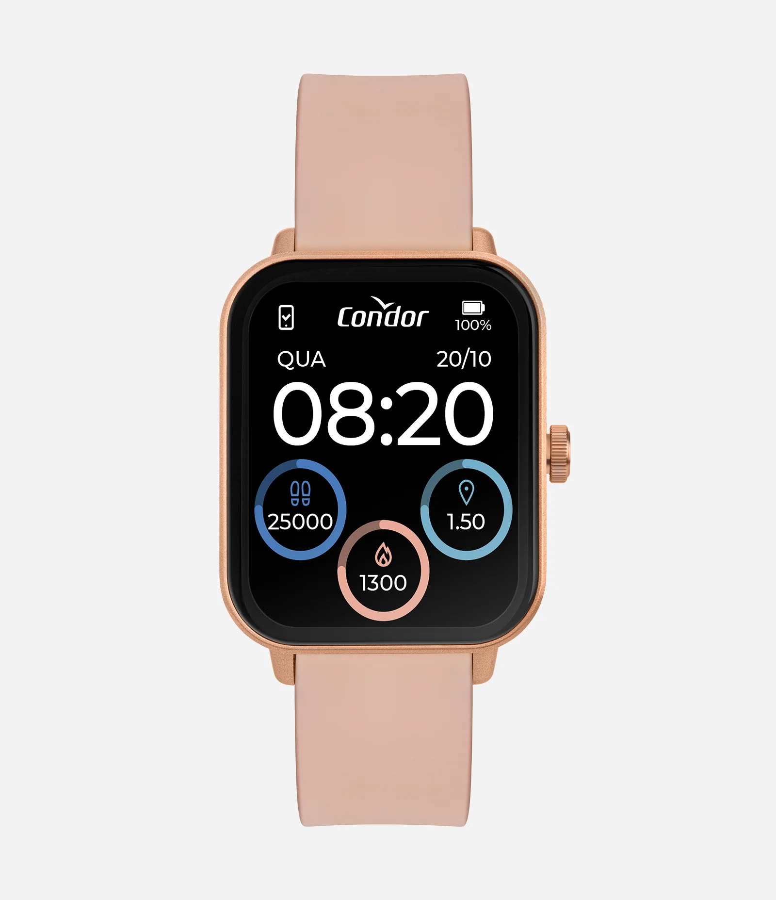 Relógio Smartwatch Feminino Condor Rosa